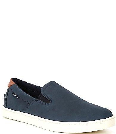 Cole Haan Nantucket Deck Slipon Blazer Nubuck/Ivory) Men's Shoes Product Image