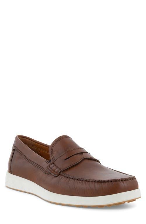 ECCO Mens Lite Leather Moc Penny Loafers Product Image