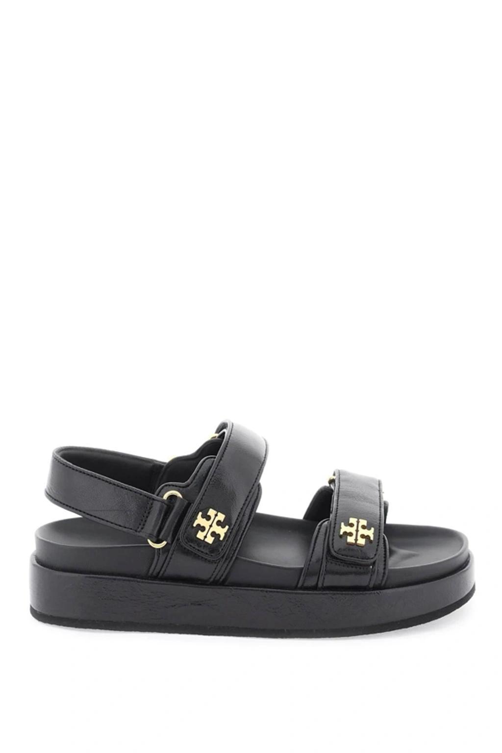 TORY BURCH Kira Leather Dual-band Sport Sandals In 001 Perfect Black Product Image