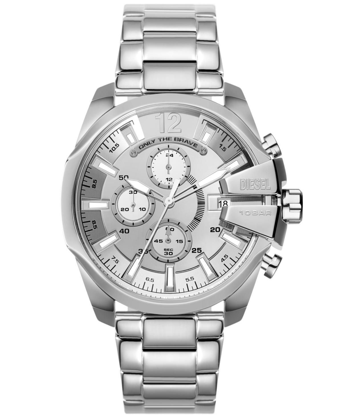 Diesel Mens Baby Chief Chronograph Stainless Steel Bracelet Watch Product Image