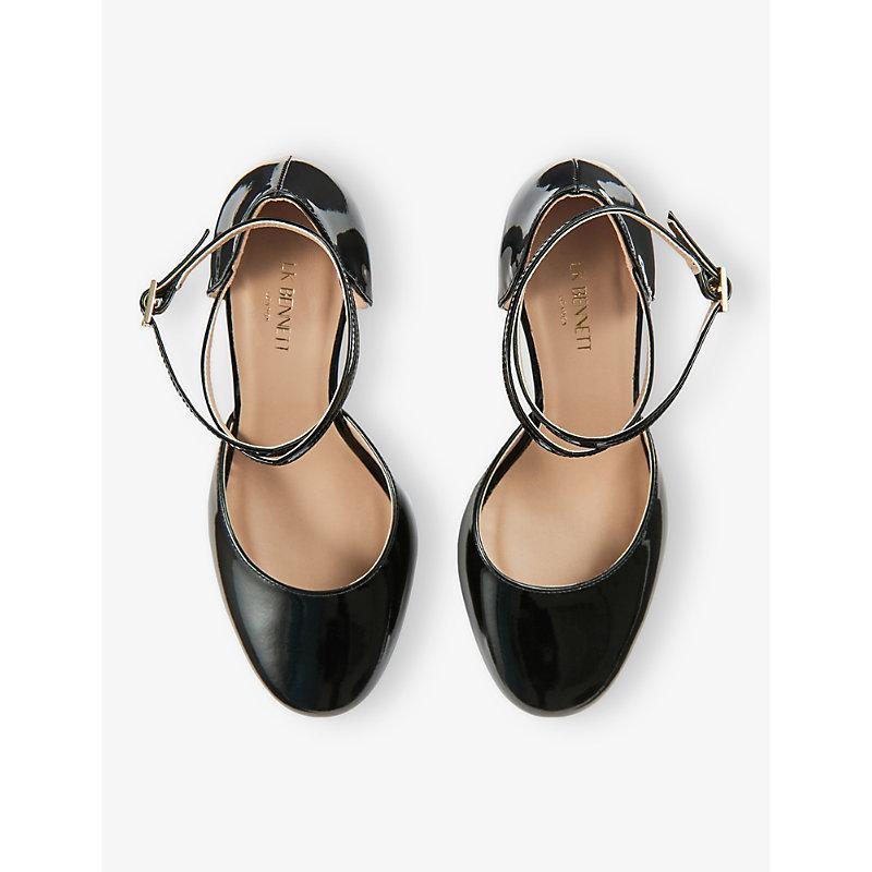 LK BENNETT Womens Adaline Patent-leather Heeled Court Shoes Bla-blac In Bla-black Product Image