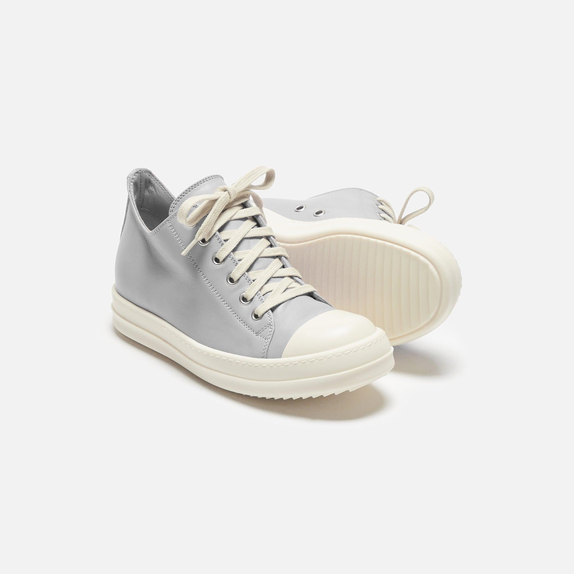 Rick Owens WMNS Low Sneakers - Pearl / Milk / Milk Female Product Image