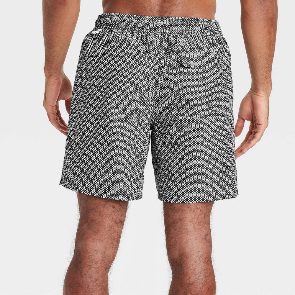 Mens 7 Regular Fit Swim Shorts - Goodfellow & Co Black XS Product Image