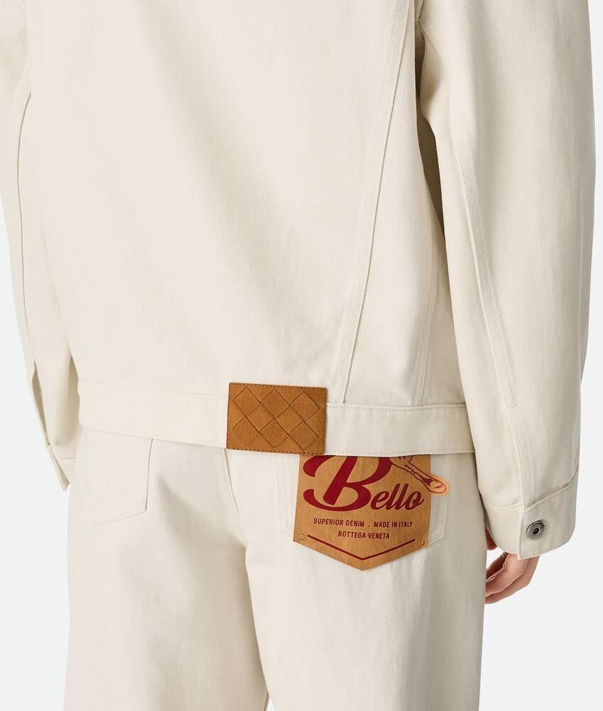 Men's Colored Denim Jacket in Pale meringue Product Image