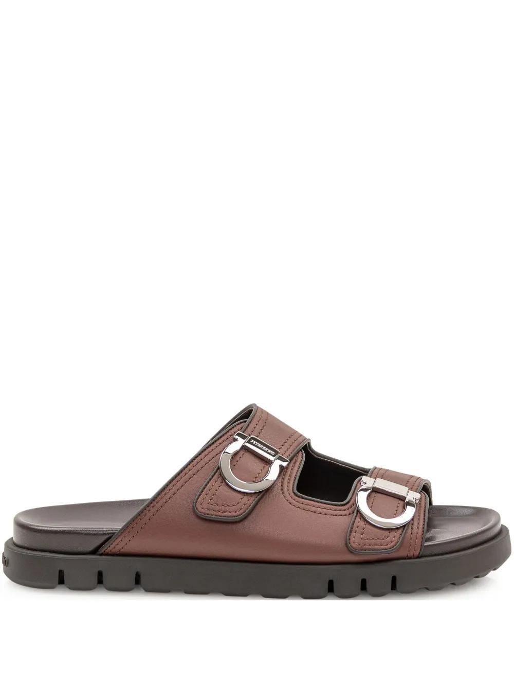 FERRAGAMO Colly Sandals In Braun Product Image