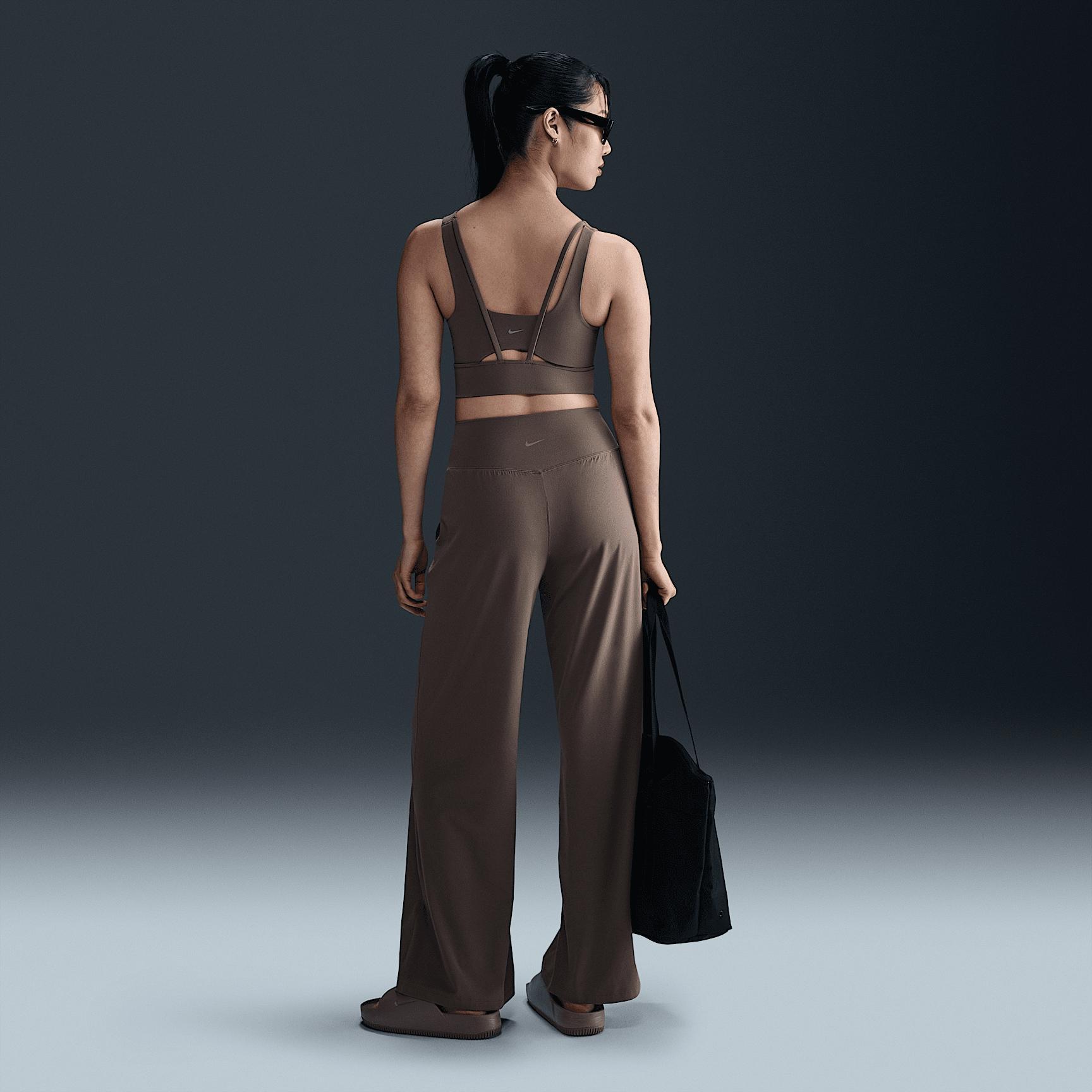 Nike Womens Zenvy Dri-FIT High-Waisted Wide-Leg Pants | HJ5360-010 Product Image