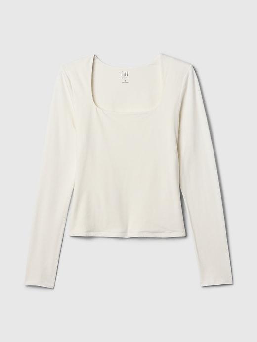 CloseKnit Jersey Square-Neck Top Product Image