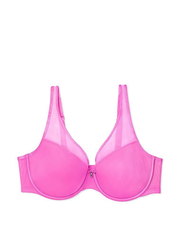 Sheer Mesh Plunge T-Shirt Bra Product Image