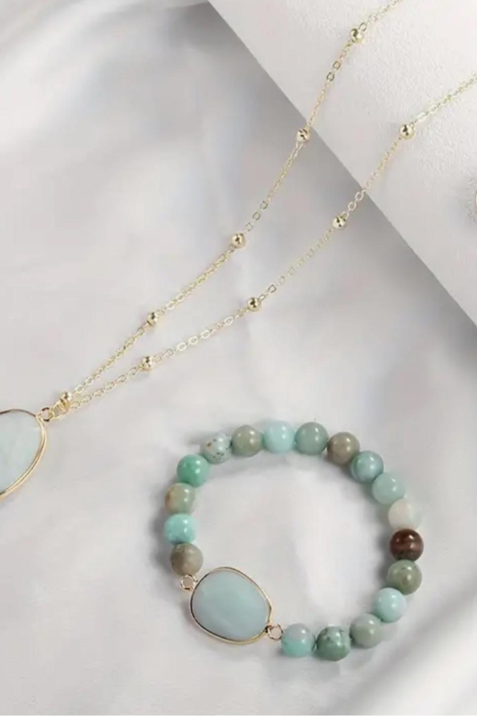Natural Amazonite Bracelet Product Image