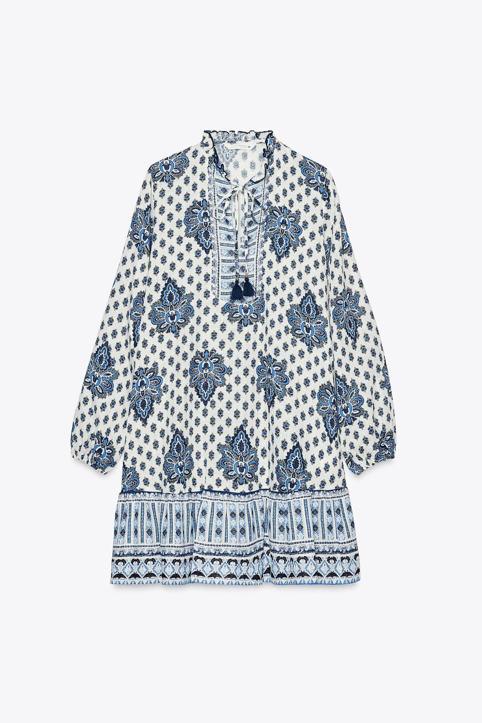 PRINTED MINI DRESS Product Image