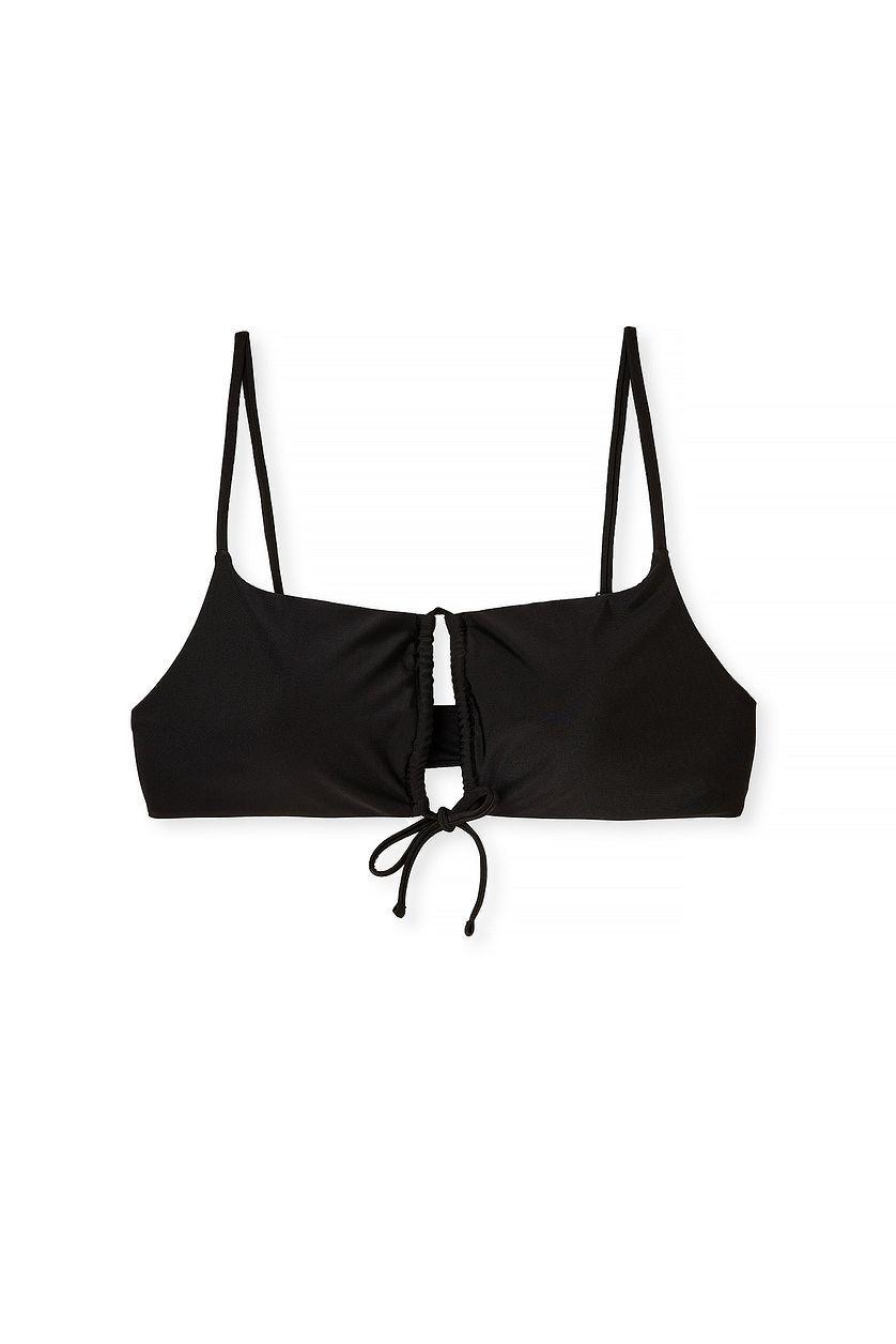 Front Drawstring Bikini Top Product Image