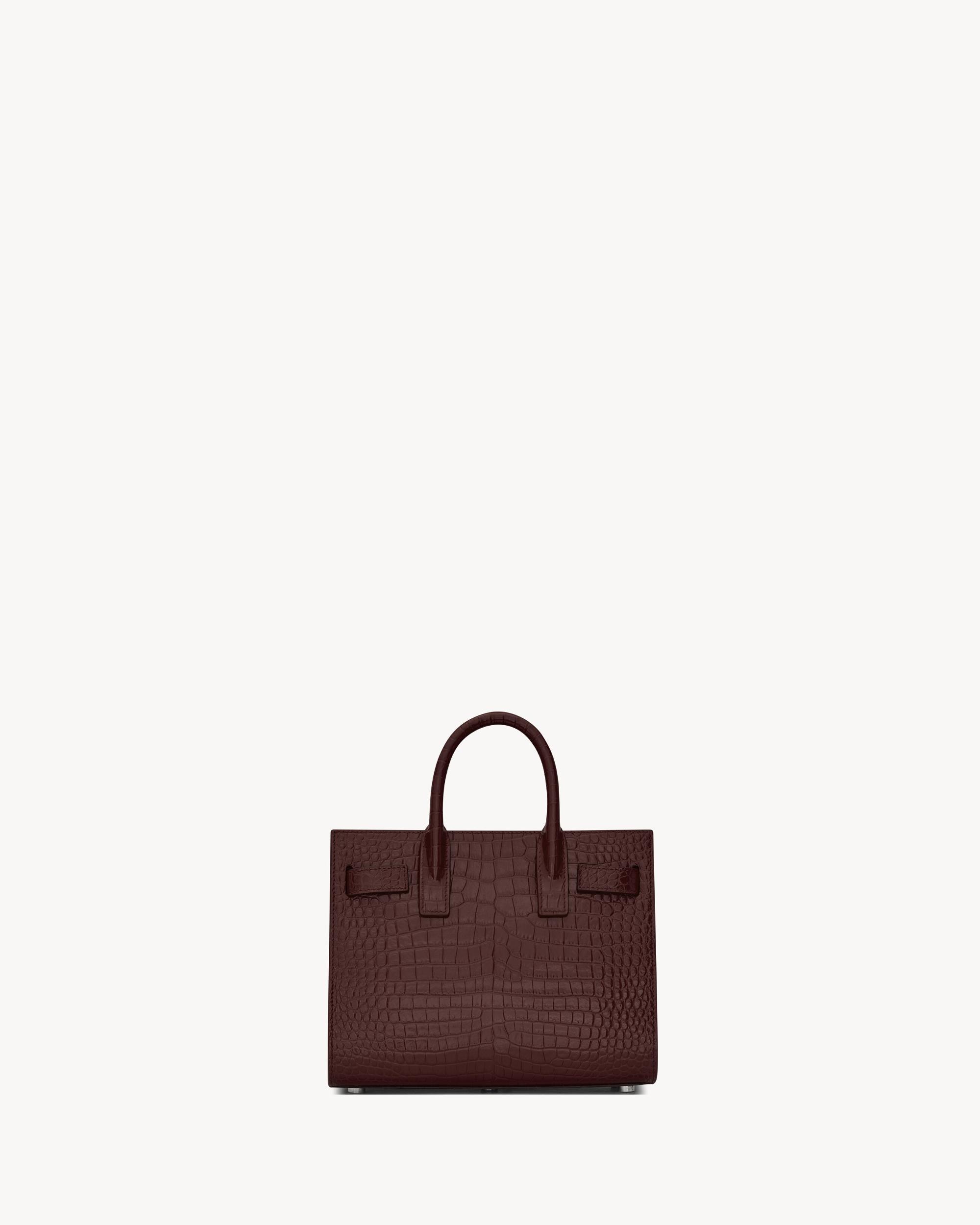 SAC DE JOUR IN CROCODILE-EMBOSSED LEATHER - NANO Product Image