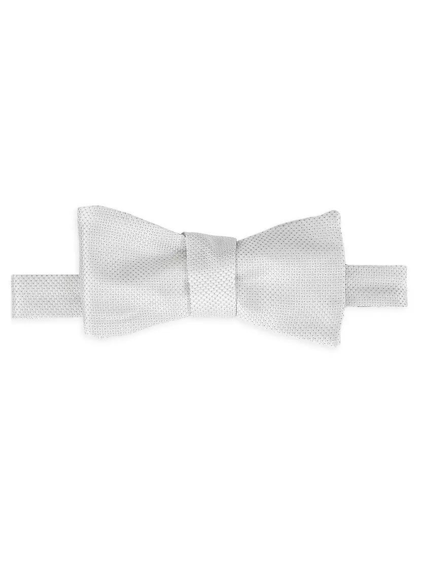 COLLECTION Dotted Diamond Silk Bow Tie Product Image