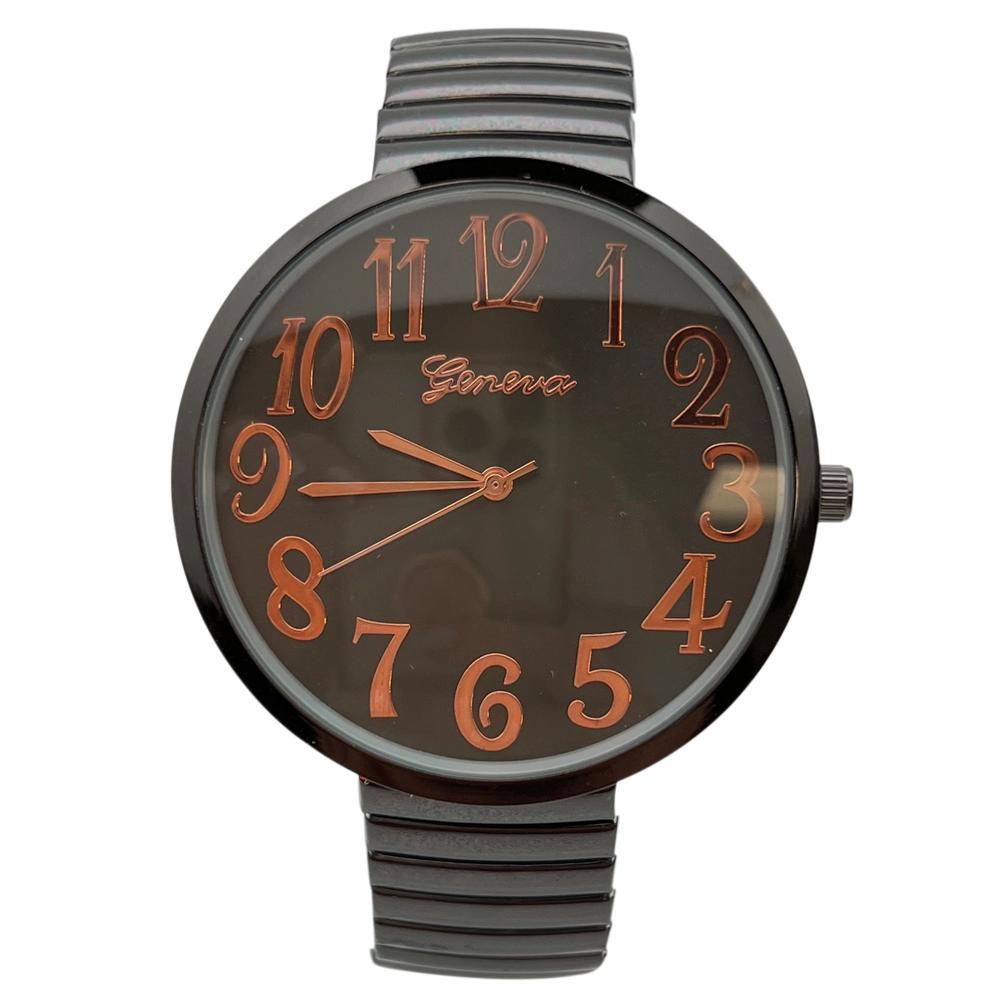 Gunmetal Big Face Fun Colors Women Watch Product Image