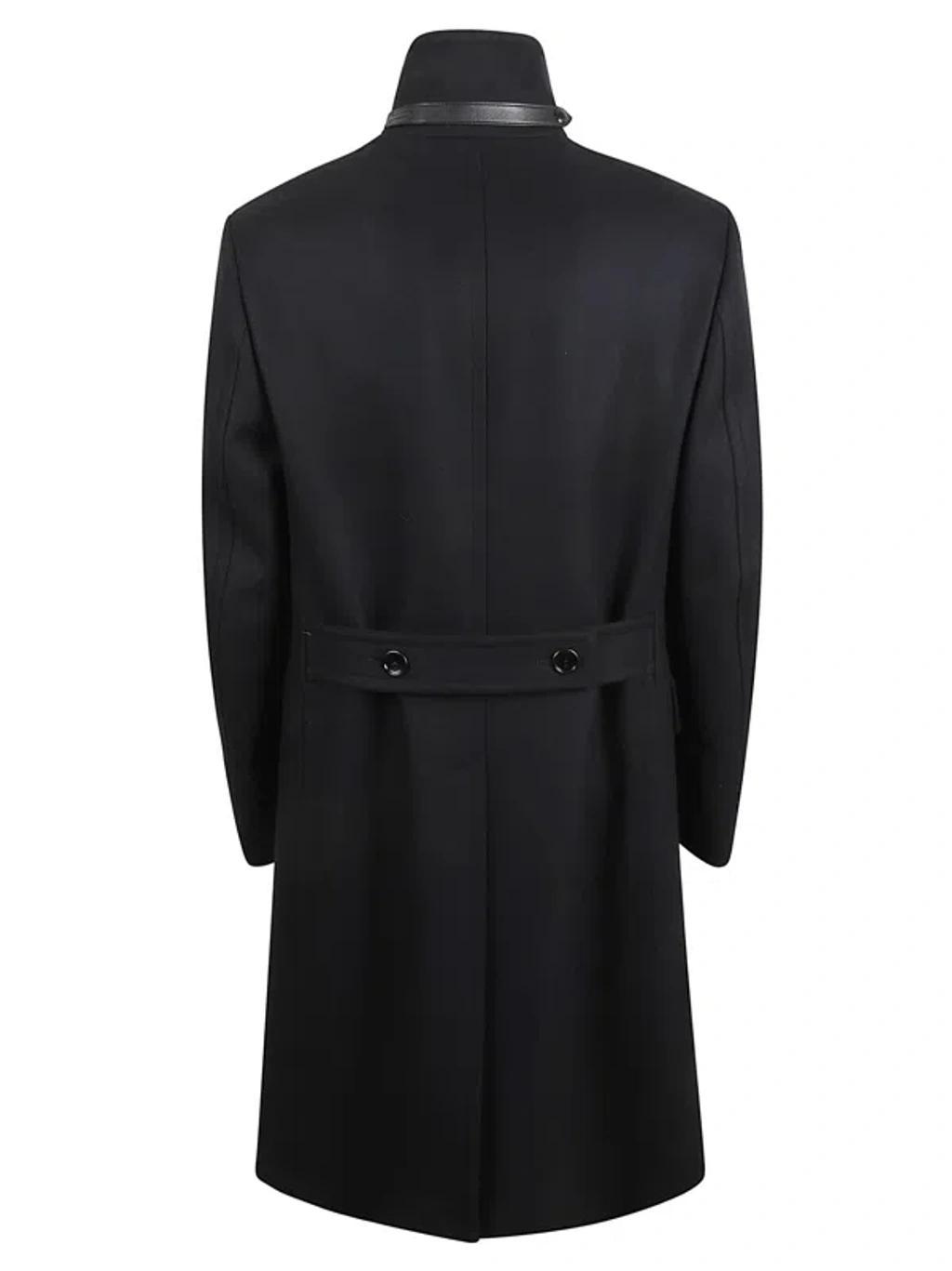 TOM FORD Black Double Breasted Trench Coat Product Image