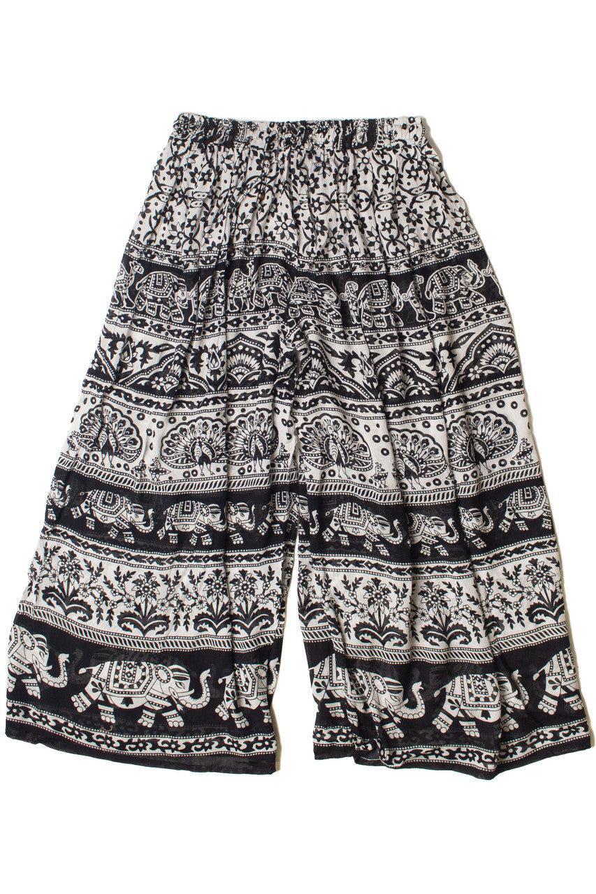 Border Print Wide Leg Pants Product Image