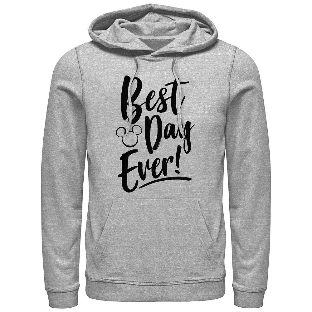 Men's Mickey Mouse Best Day Ever Graphic Hoodie,  Product Image
