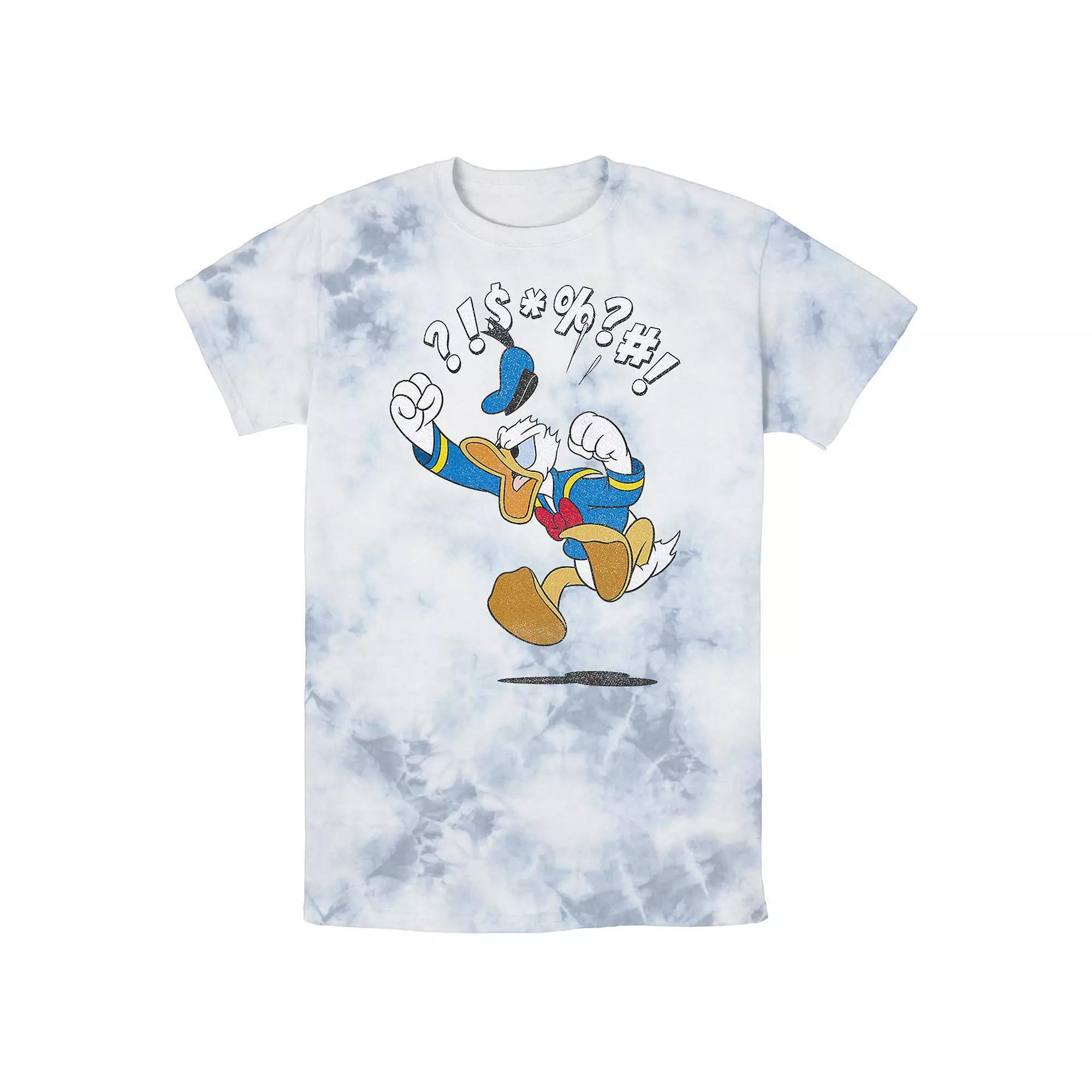 Men's Disney Mickey And Friends Donald Angry Jump Wash Tee,  Product Image
