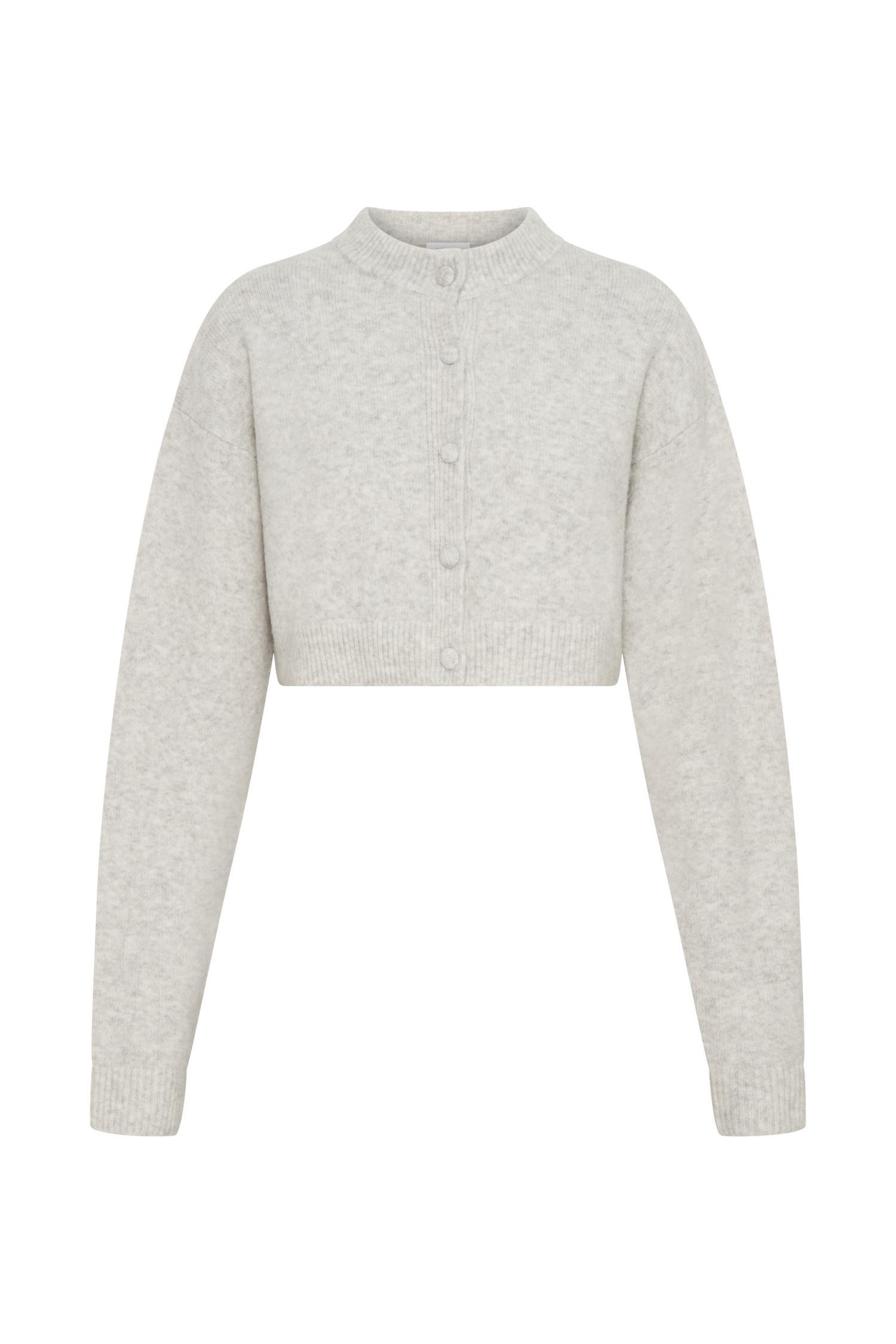 Shelby Knit Cardigan - Heather Grey Marle Product Image