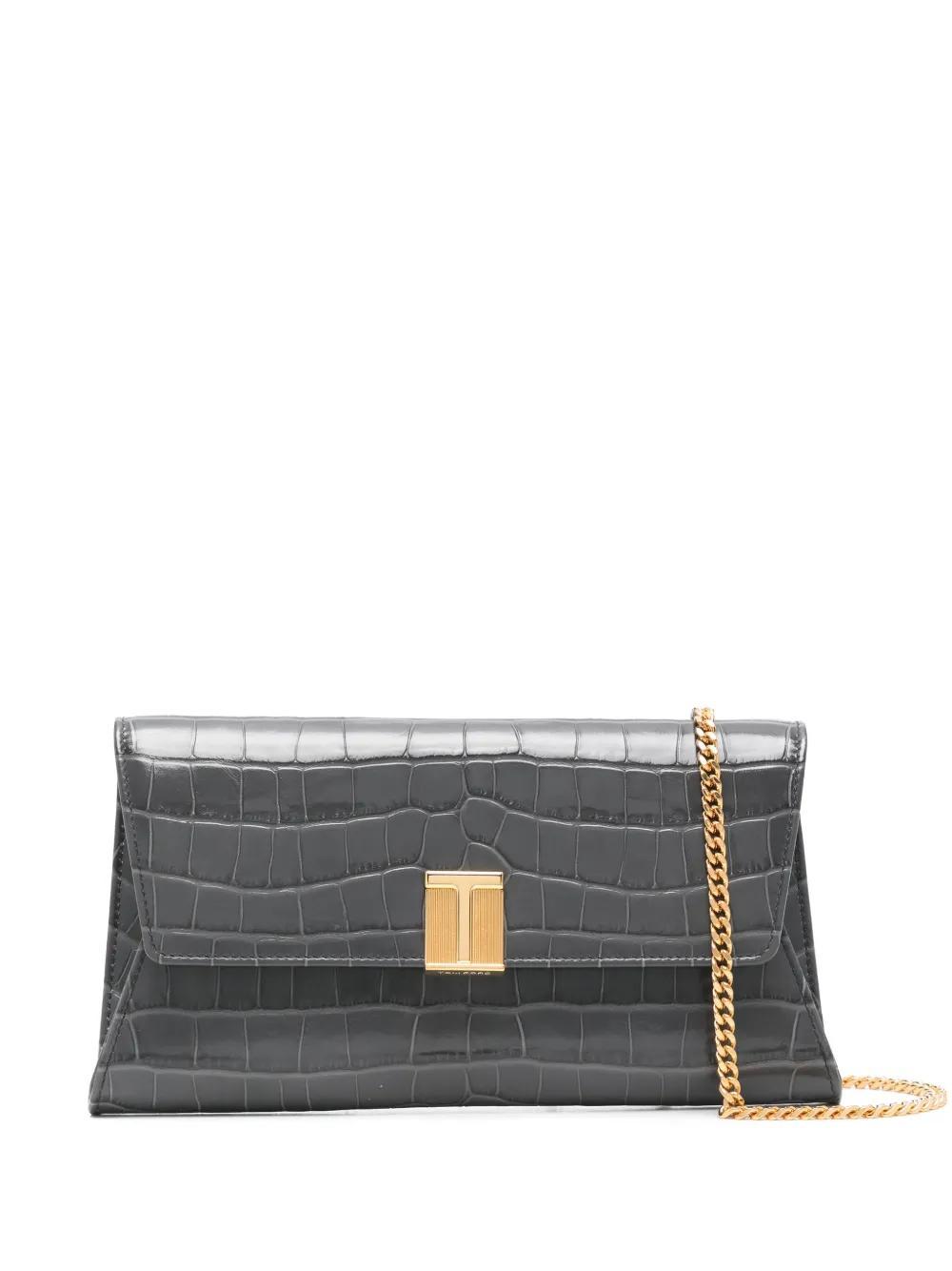 TOM FORD Nobile Clutch Bag In Grey Product Image