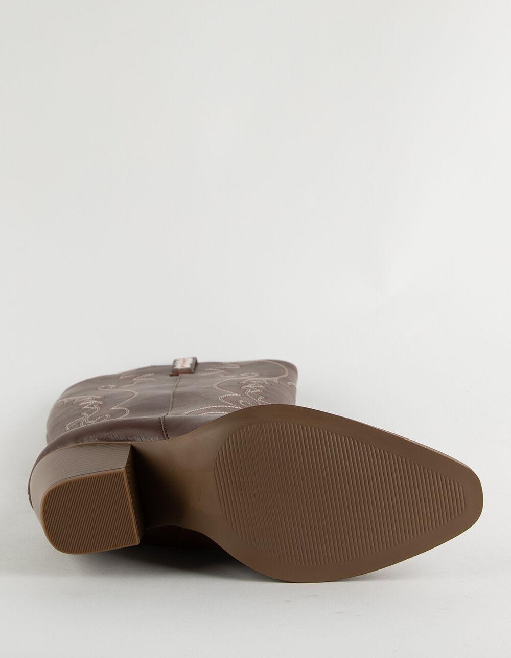 SODA Kaitlin Womens Tall Western Boots - COGNAC Product Image