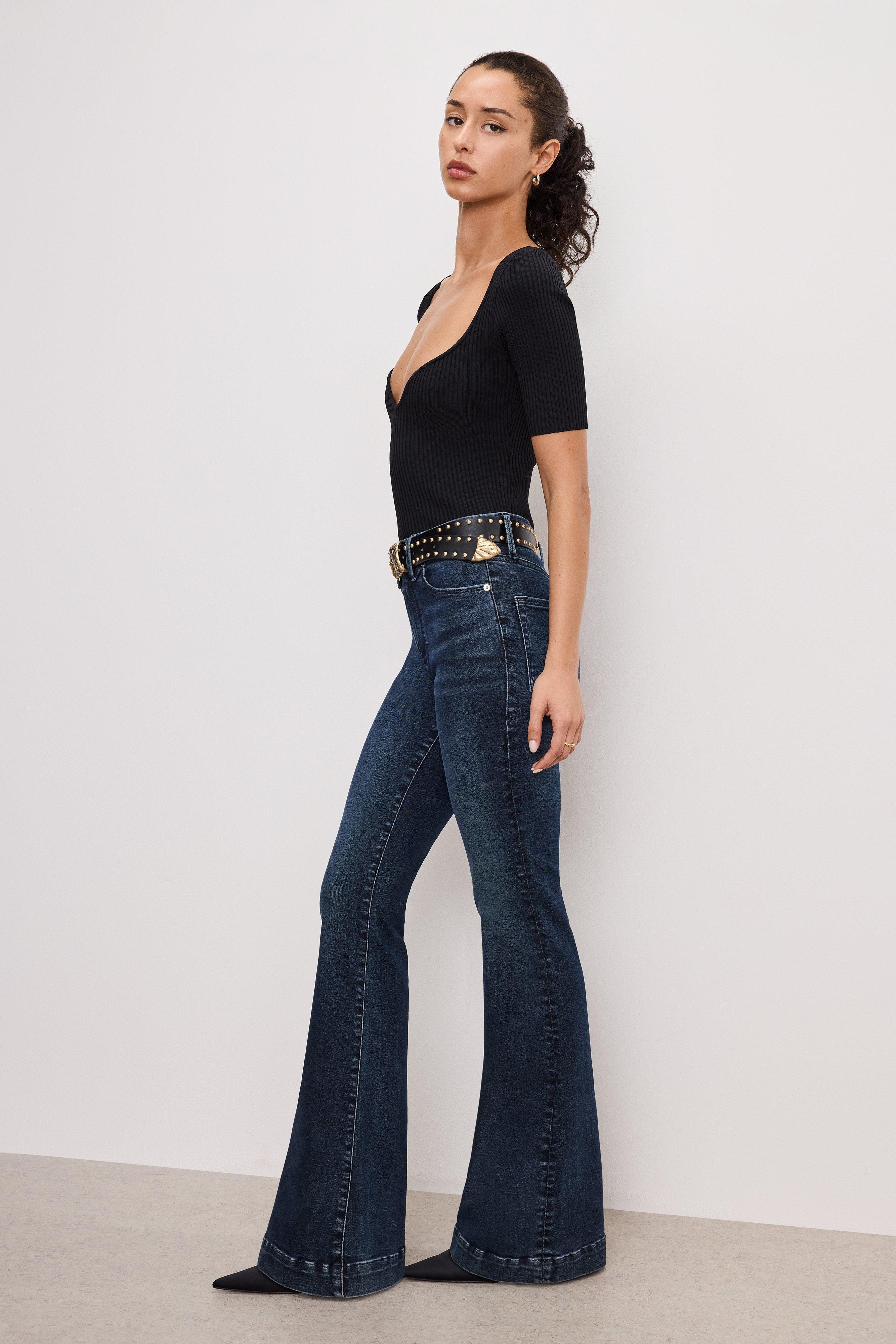 ALWAYS FITS GOOD LEGS FLARE JEANS | INDIGO744 Product Image