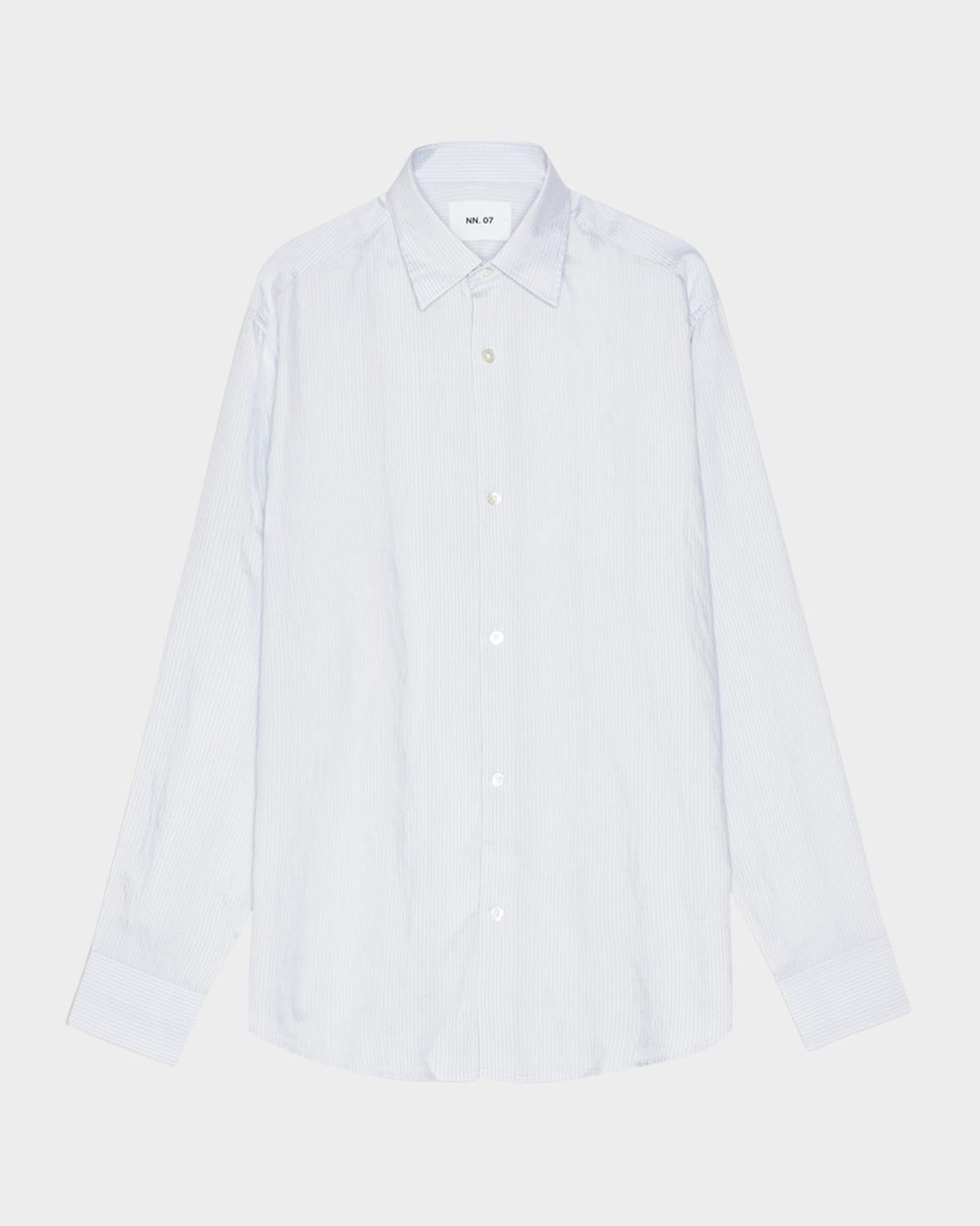 NN07 Freddy Shirt in Baby Blue Product Image