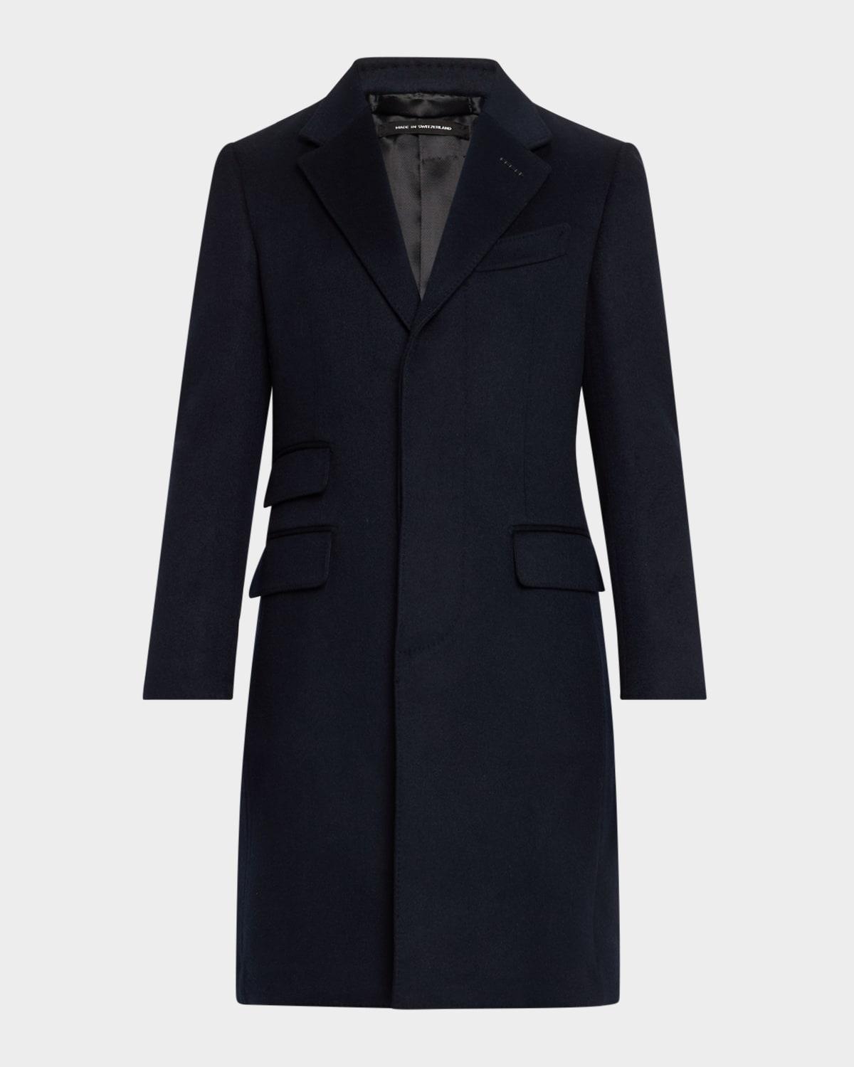 Mens Tailored Wool-Cashmere Topcoat Product Image