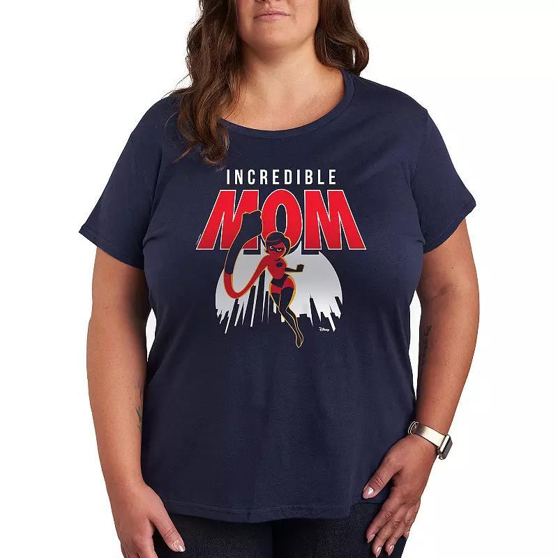 Disney / Pixar's The Incredibles Plus Mom Graphic Tee, Women's, Size: 4XL, Heather Grey Product Image