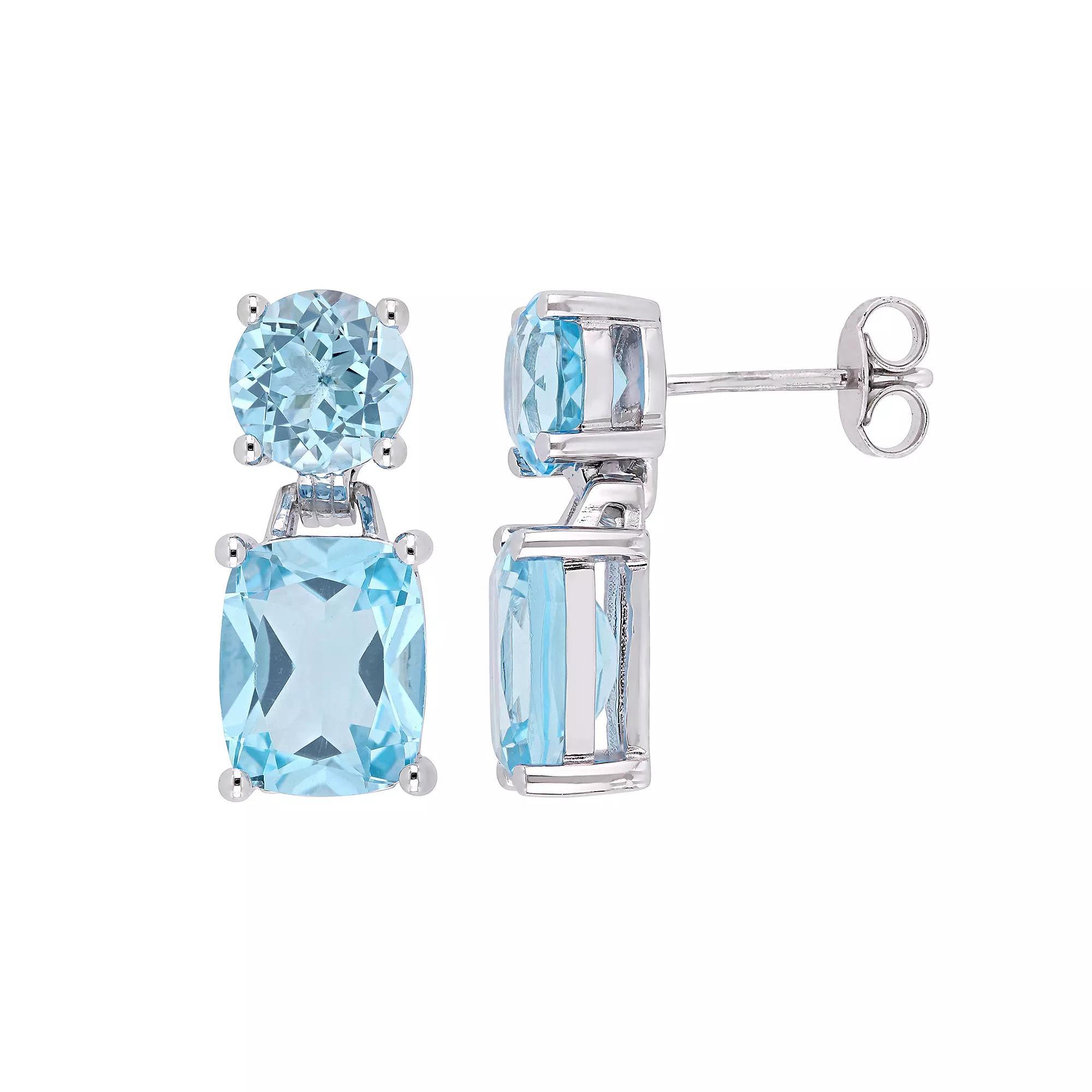 Stella Grace Sterling Silver Sky Blue Topaz Drop Earrings, Women's Product Image