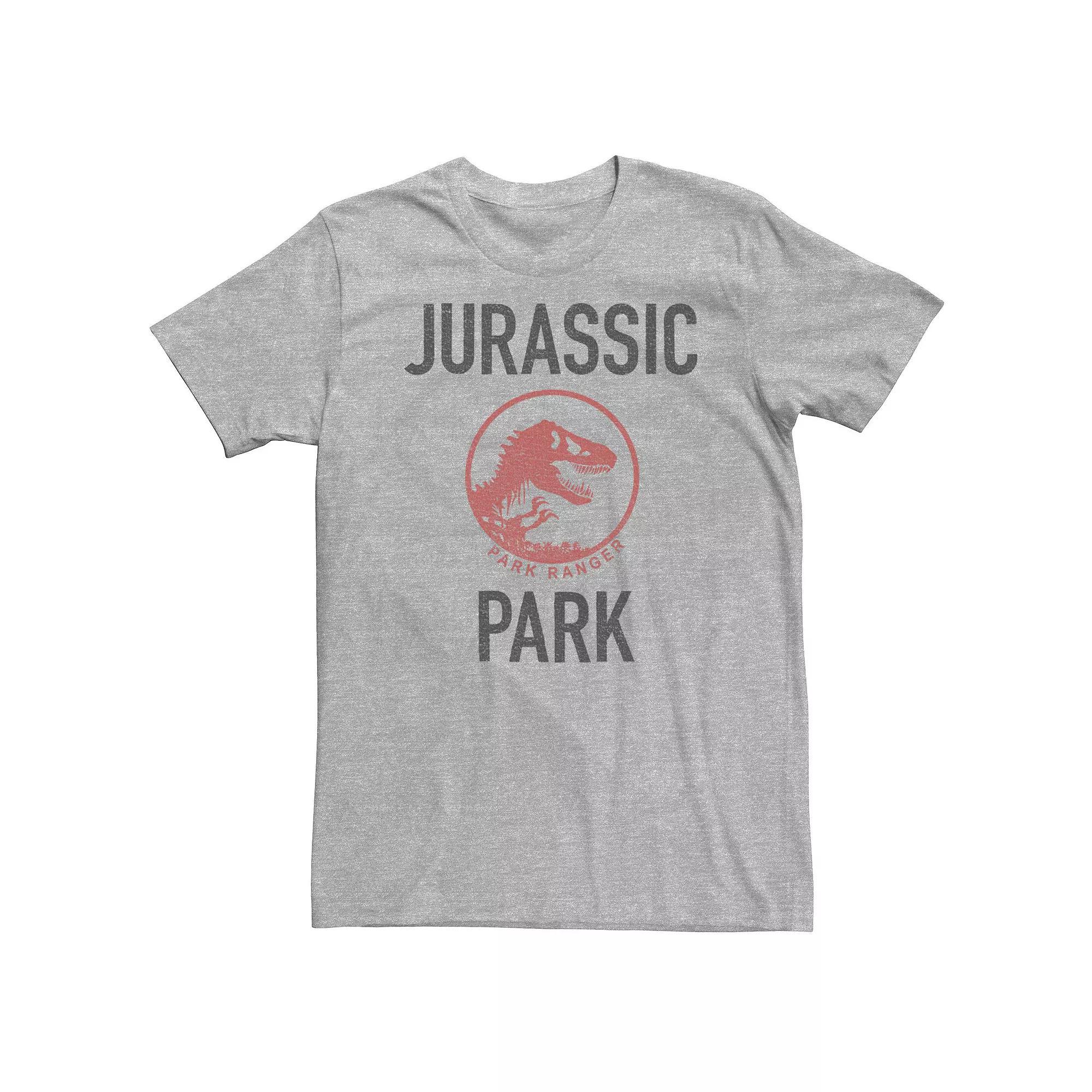 Big & Tall Jurassic Park Fossil Coin Graphic Tee, Mens Athletic Grey Product Image