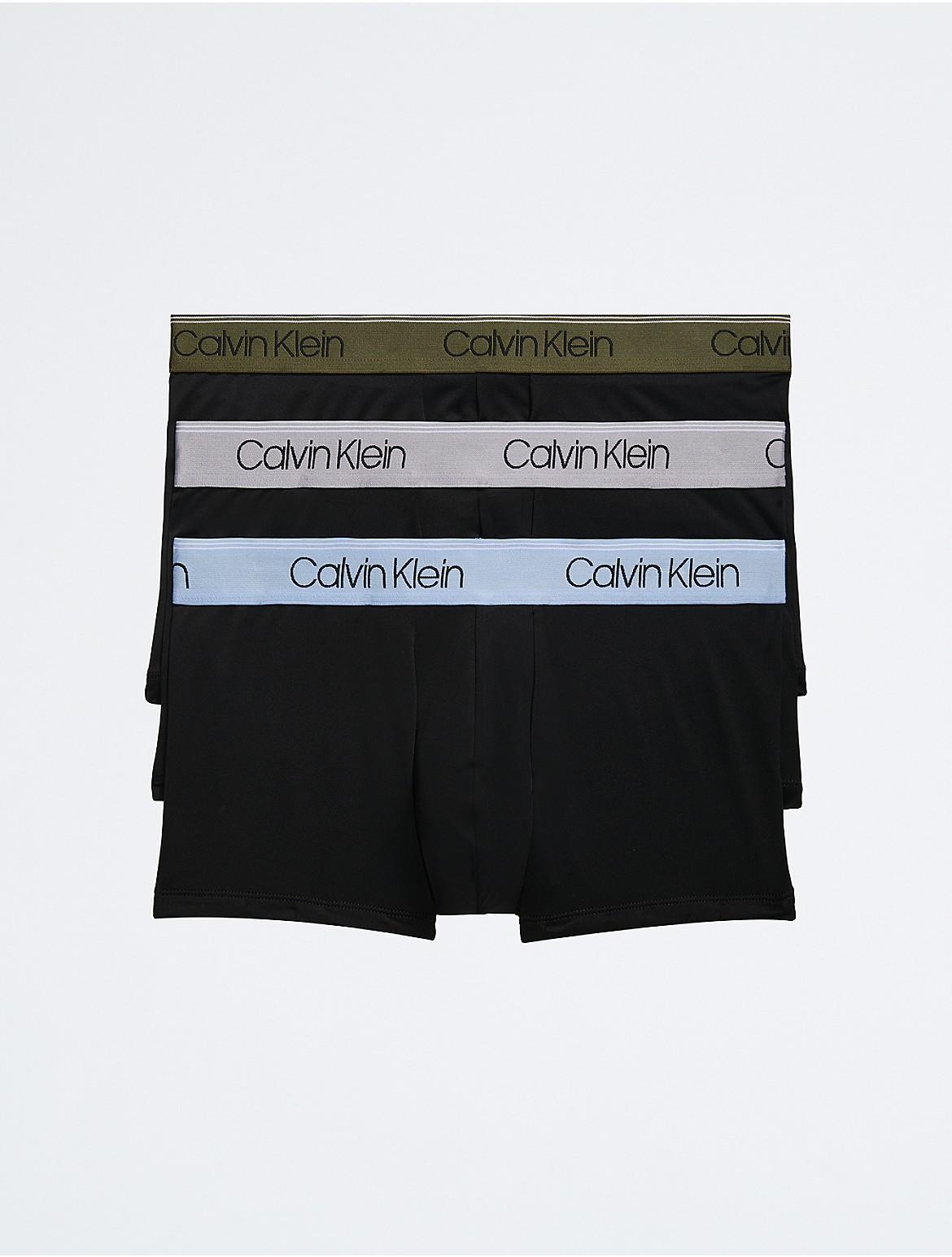 Calvin Klein Mens Micro Stretch 3-Pack Low Rise Trunk - Multi - S Product Image