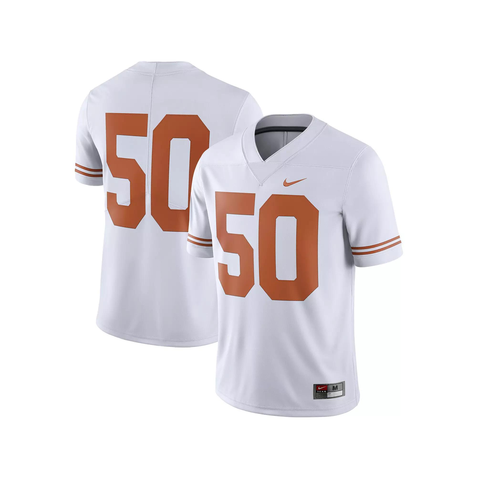Men's Nike #50 White Texas Longhorns College Alternate Limited Jersey,  Product Image