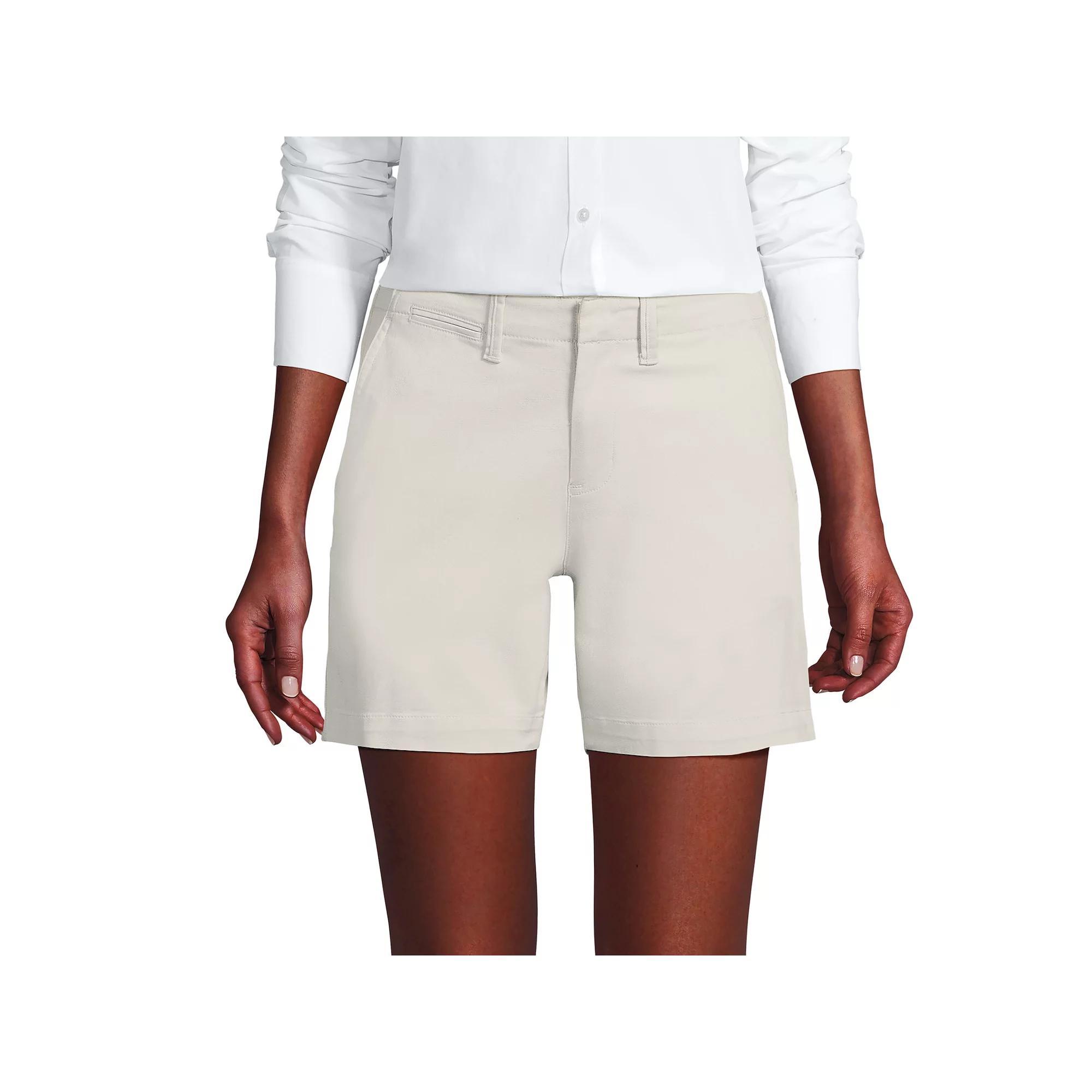 Women's Lands End Classic 7-in. Chino Shorts,  Product Image