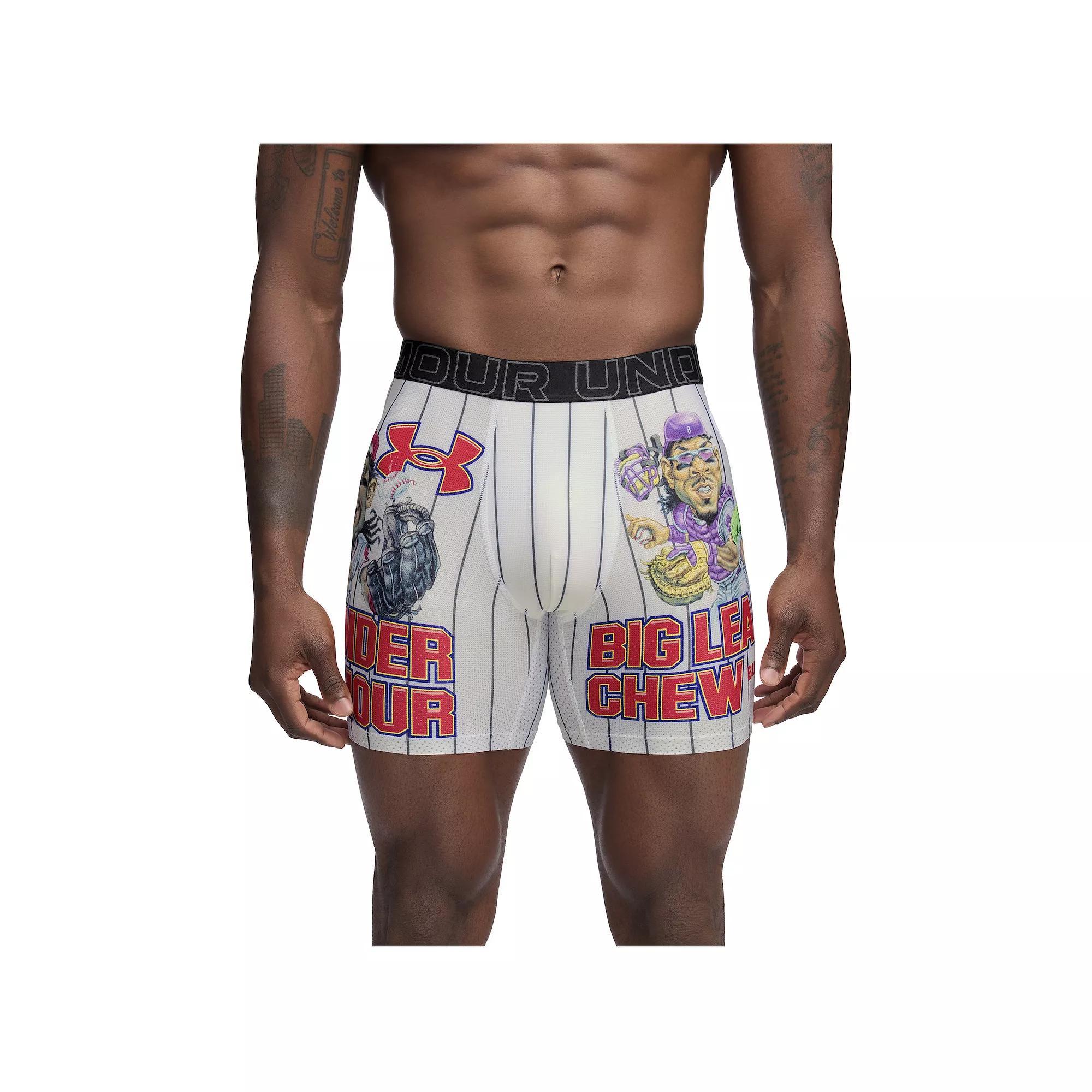 Men's Under Armour 6-in. Performance Tech Mesh Collab Boxer Brief,  Product Image