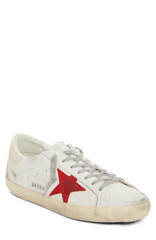 GOLDEN GOOSE Super-star Sneaker In White/red Product Image