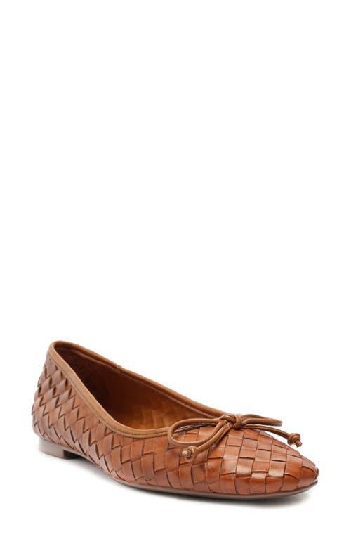 Womens Arissa Woven Leather Flats Product Image