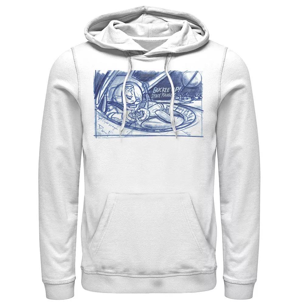 Disney / Pixar's Toy Story Buzz Lightyear Men's "Buckle Up" Sketch Hoodie,  Product Image