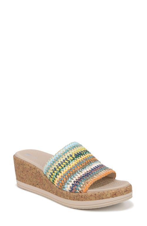 Bzees Runaway Slip-On Wedge Slides Fabric) Women's Sandals Product Image