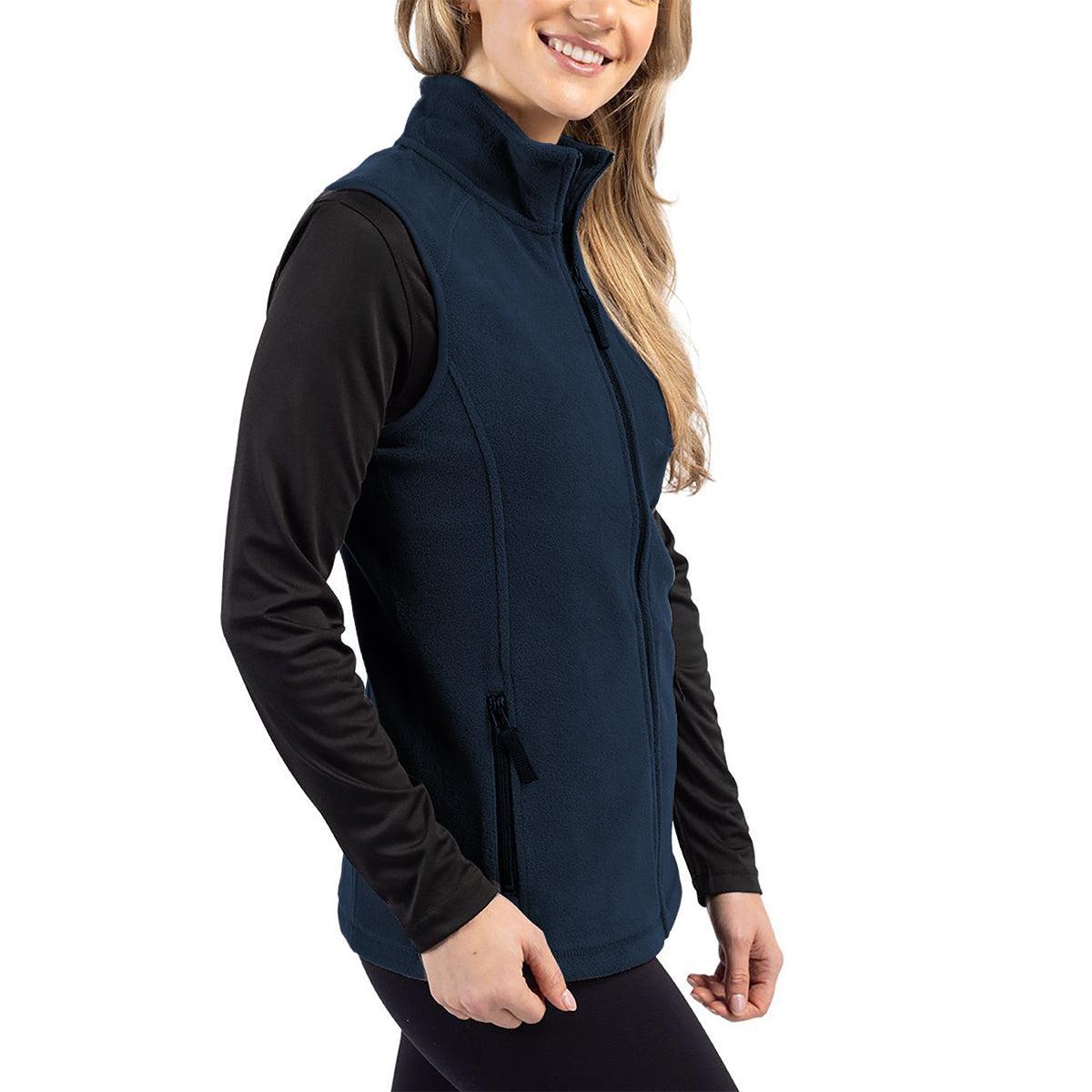 Cutter & Buck Clique Summit Performance Fleece Full Zip Women's Vest Product Image