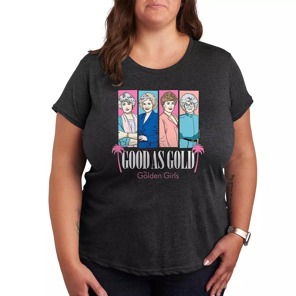 Plus Size Mean Girls Doesn't Even Go Here Graphic Tee, Women's, Size: 1XL, Heather Grey Product Image