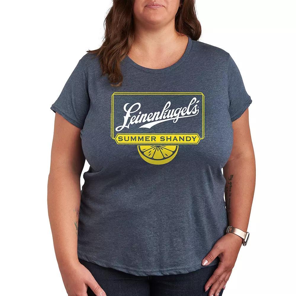 Plus Leinenkugel's Shandy Lemon Graphic Tee, Women's, Size: 1XL, Grey Blue Product Image