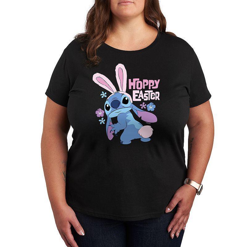 Disneys Lilo & Stitch Plus Hoppy Easter Graphic Tee, Womens Product Image