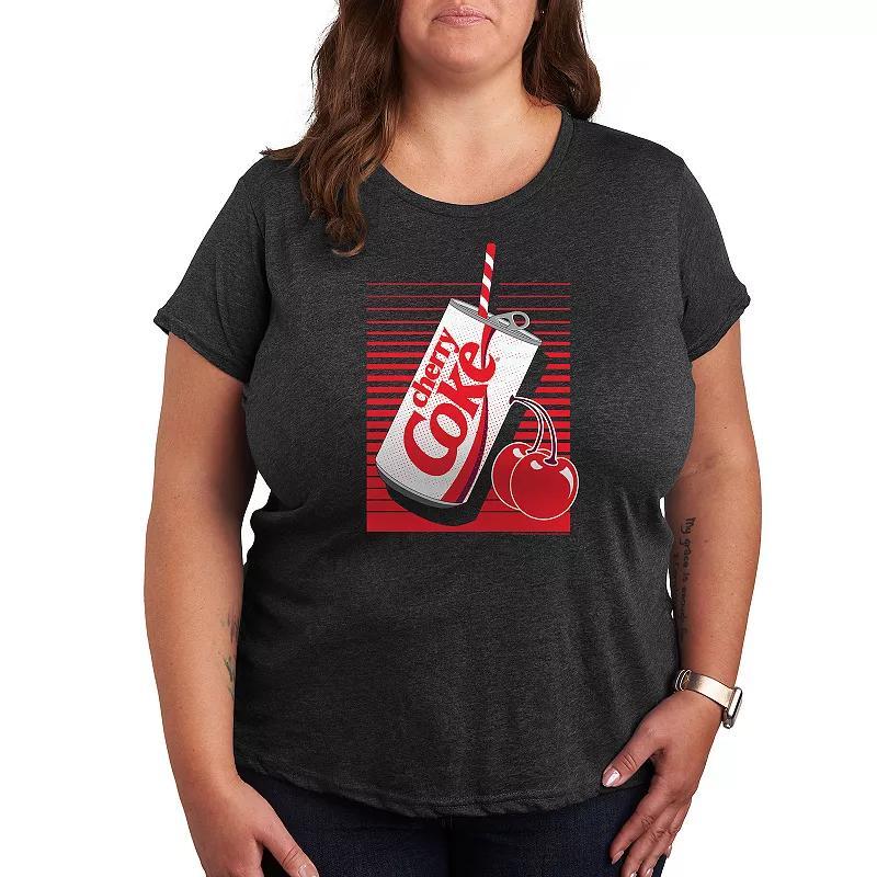 Plus Cherry Coke Can Graphic Tee, Womens Product Image