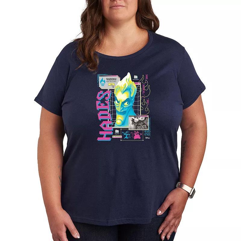 Disney's Hercules Hades Plus Size Graphic Tee, Women's, Size: 4XL, Blue Product Image