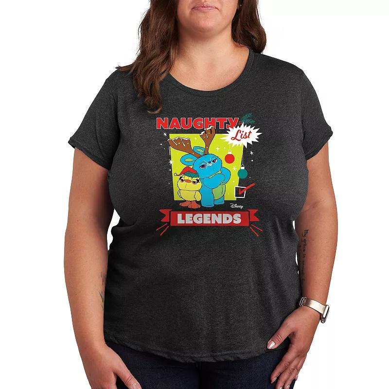 Disney / Pixars Toy Story Womens Naughty List Legends Graphic Tee, Girls Product Image