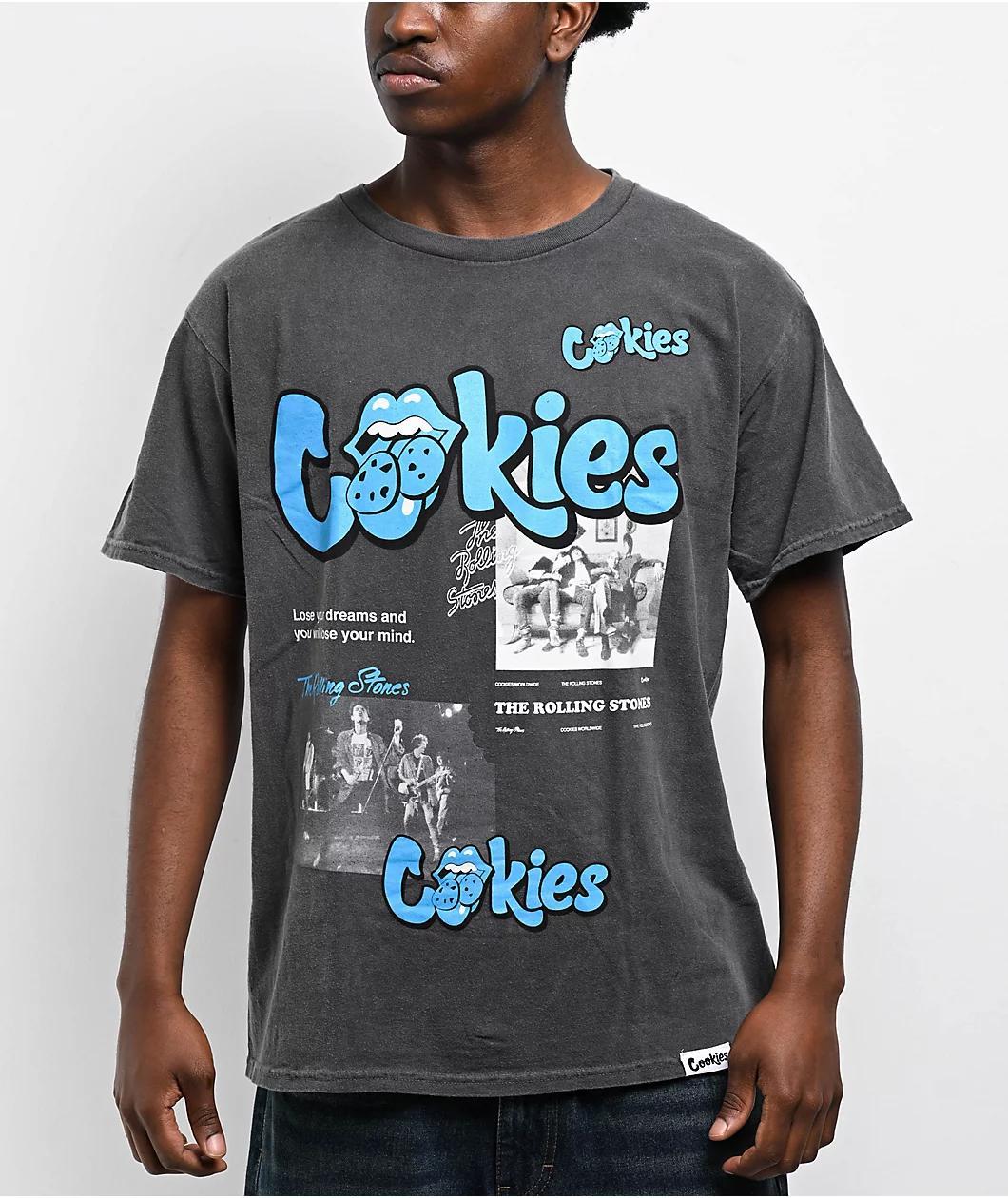 Cookies x The Rolling Stones Arch Black Wash T-Shirt Product Image