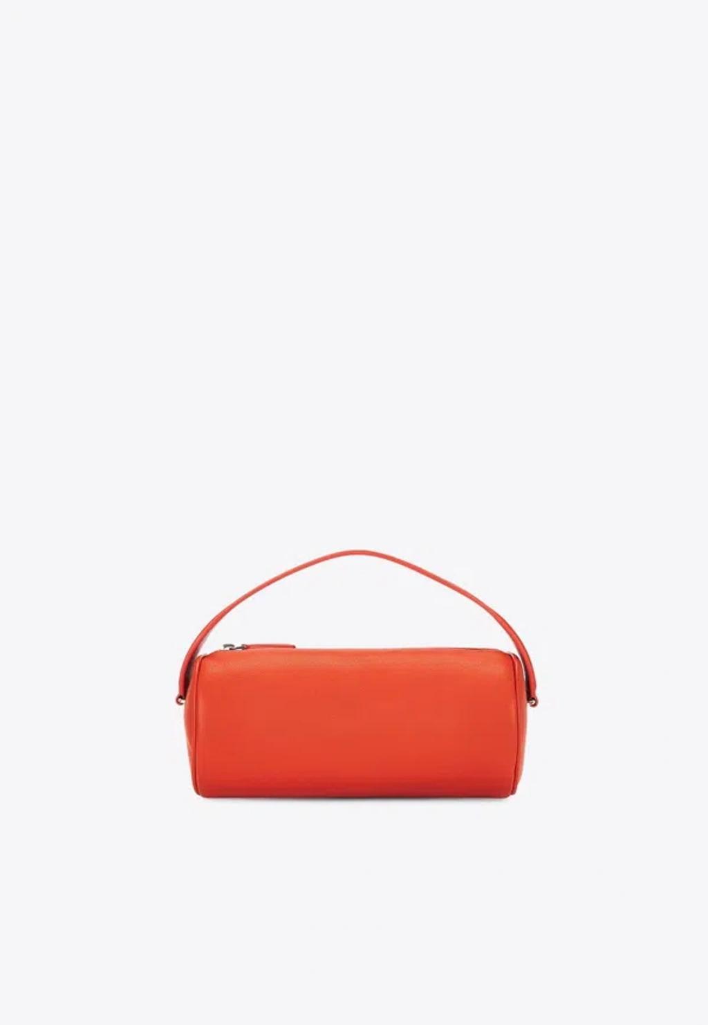 THE ROW 90's Nappa Leather Shoulder Bag In Red Product Image