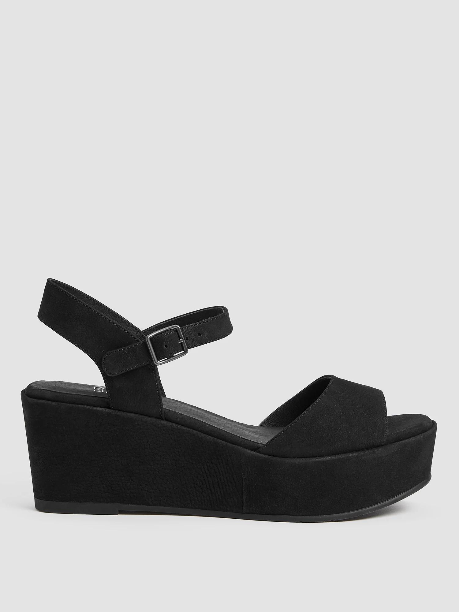 Mime Tumbled Nubuck Platform Sandal Product Image