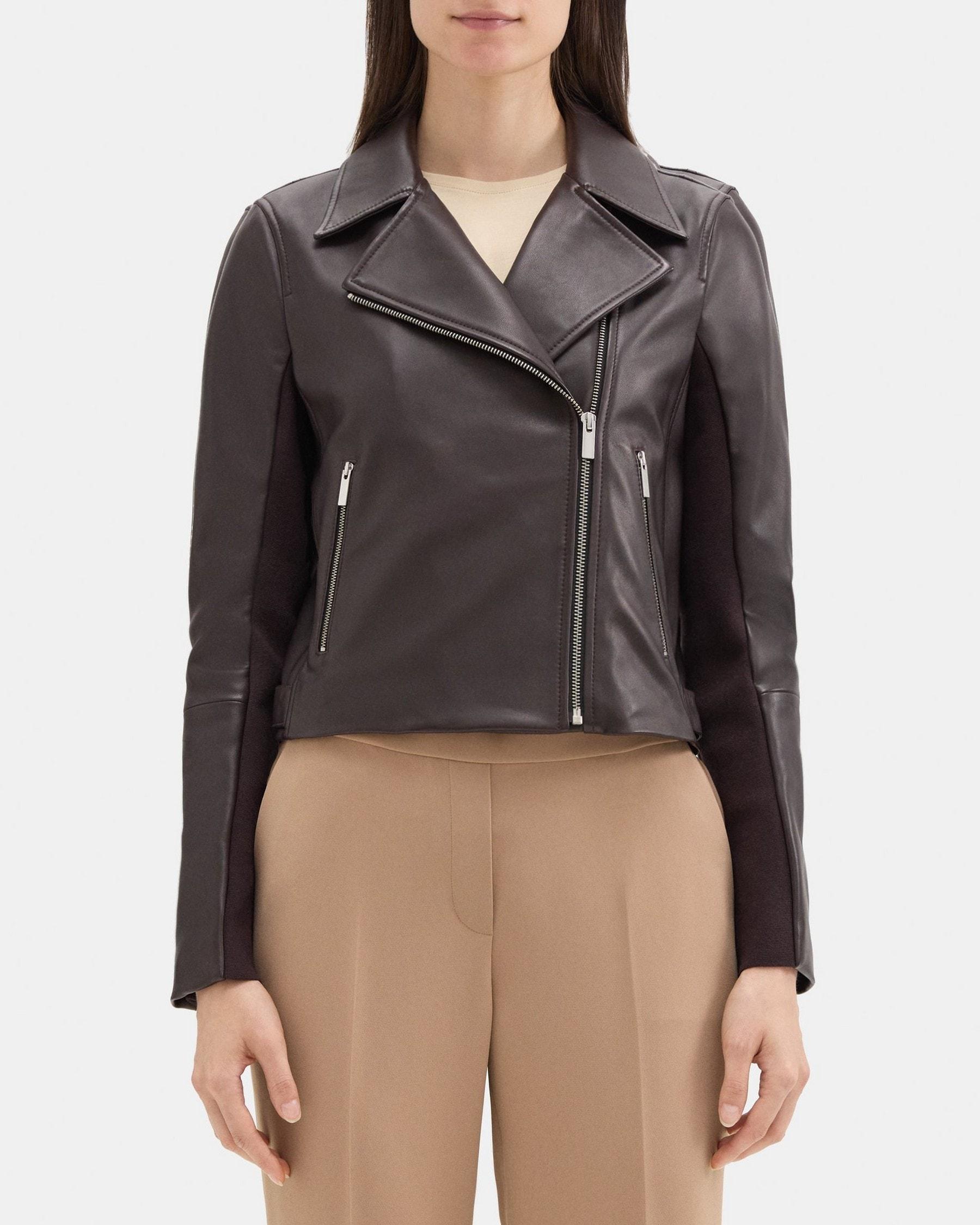 New Moto Jacket in Leather Product Image